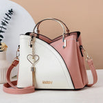 The Vivelle Signature Handbag in Roze-Wit - Finn Jules