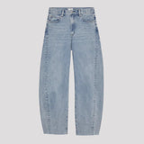 Super barrel fit jeans in Lichtblauw - Finn Jules