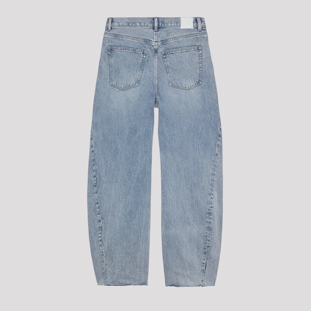 Super barrel fit jeans in Lichtblauw - Finn Jules