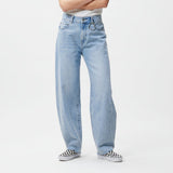 Super barrel fit jeans in Lichtblauw - Finn Jules