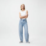 Super barrel fit jeans in Lichtblauw - Finn Jules