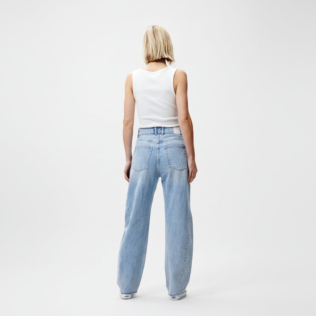 Super barrel fit jeans in Lichtblauw - Finn Jules