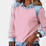 Van Delft Mode ® | Trendy Lange Mouwen Damestrui in Roze - Finn Jules