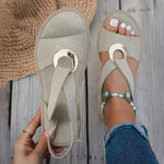 Anneau Côtier Sandal in Beige - Finn Jules