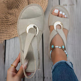 Anneau Côtier Sandal in Beige - Finn Jules