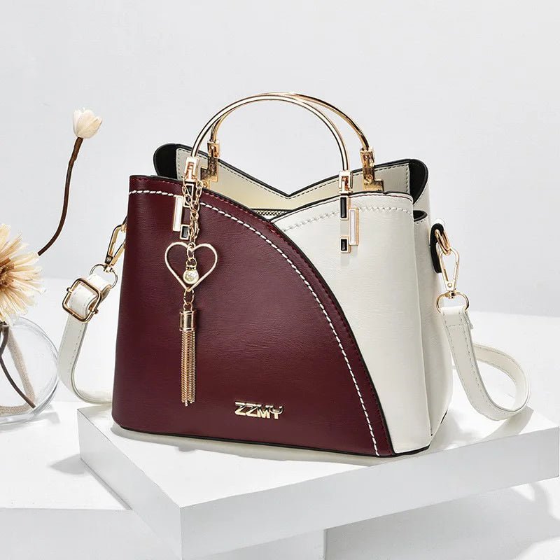 The Vivelle Signature Handbag in Rood-Wit - Finn Jules