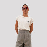Tobi dictionary top in Crème - Finn Jules