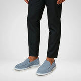 Elegant Suede Loafers in Lichtblauw - Finn Jules