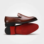 Alessandro Red-Sole Loafer in Donkerbruin - Finn Jules