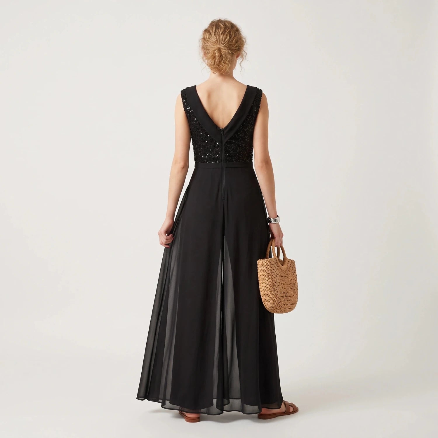 Louna™ | Stijlvolle mouwloze jumpsuit in Zwart - Finn Jules