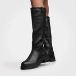 Elvira Black High Boots in Zwart - Finn Jules