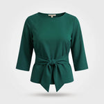 Daria™ | Stijlvolle Strik Taille Top (1+1 Gratis) in Groen - Finn Jules