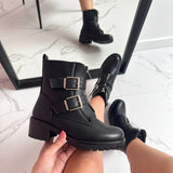 Gesp Black Boots in Zwart - Finn Jules