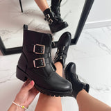 Gesp Black Boots in Zwart - Finn Jules