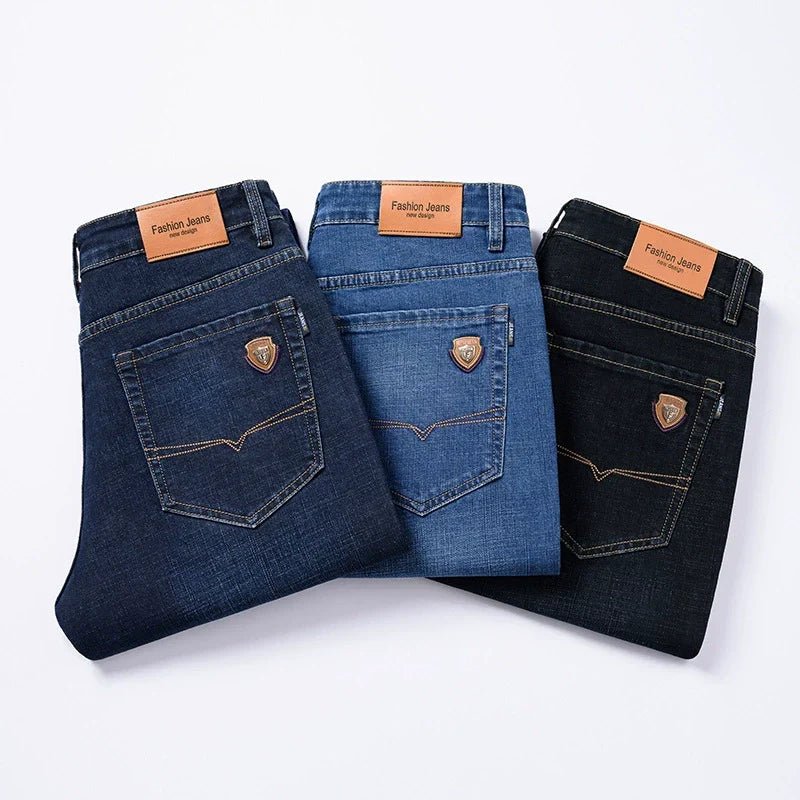 Kensington Denim Trouser in Zwart - Finn Jules