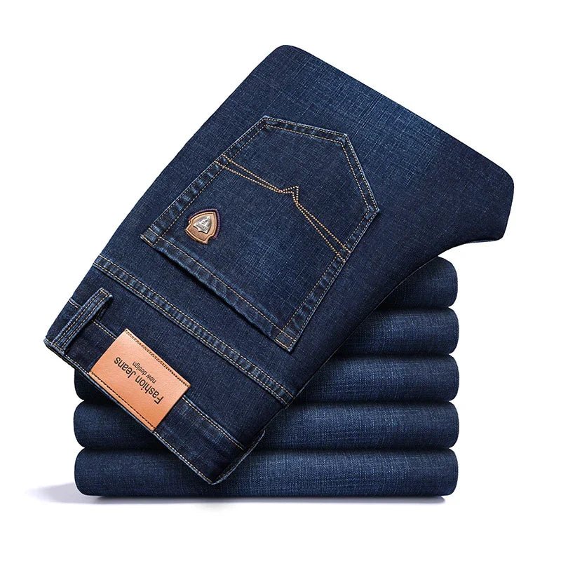 Kensington Denim Trouser in Donkerblauw - Finn Jules