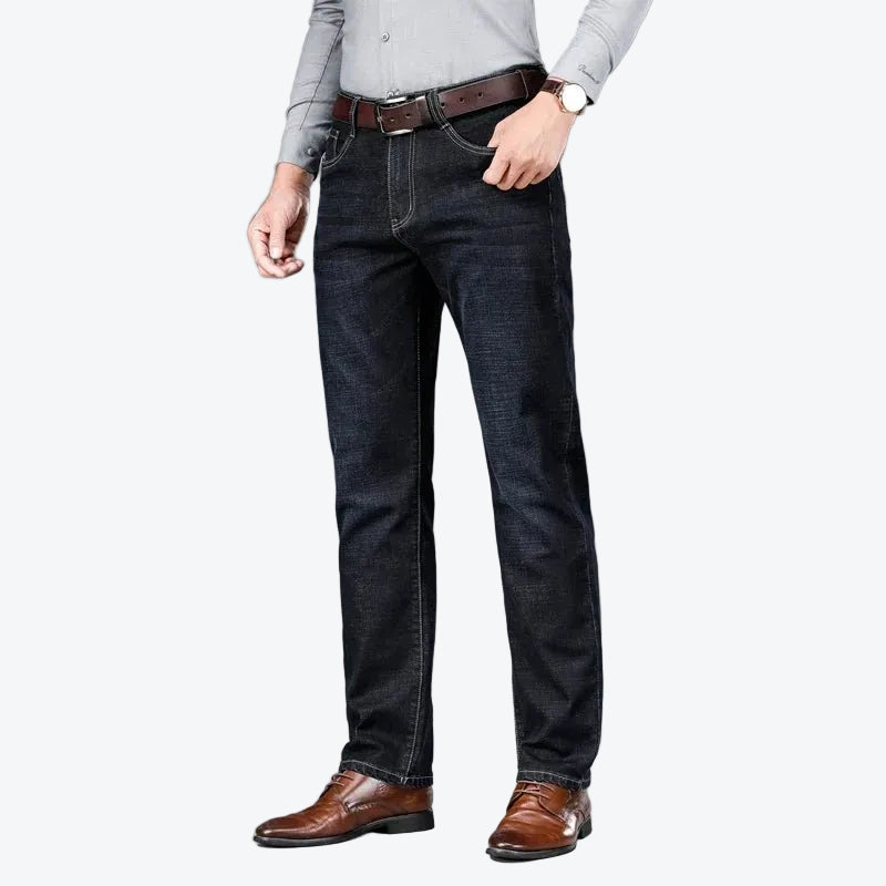 Kensington Denim Trouser in Zwart - Finn Jules
