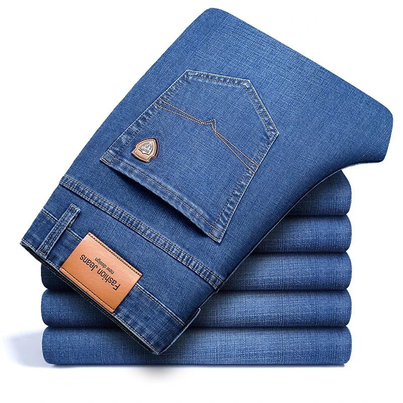 Kensington Denim Trouser in Lichtblauw - Finn Jules