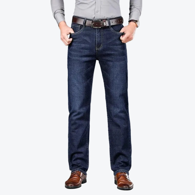 Kensington Denim Trouser in Zwart - Finn Jules