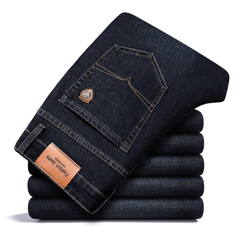 Kensington Denim Trouser in Lichtzwart - Finn Jules