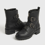 Gesp Black Boots in Zwart - Finn Jules