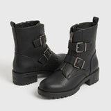Gesp Black Boots in Zwart - Finn Jules