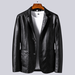 Nightfall - Leather Jacket in Black - Finn Jules