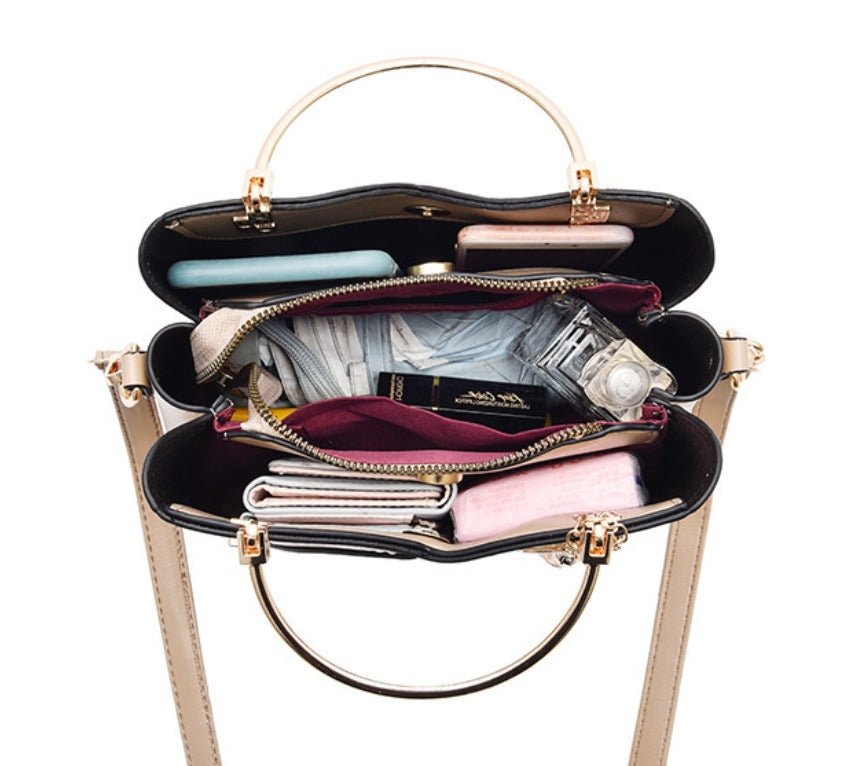 The Vivelle Signature Handbag in Geel-Wit - Finn Jules