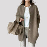 Van Elst Mode® | Elegante Cardigan in Bruin/Grijs - Finn Jules