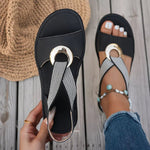 Anneau Côtier Sandal in Zwart - Finn Jules