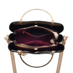 The Vivelle Signature Handbag in Blauw-Roze - Finn Jules