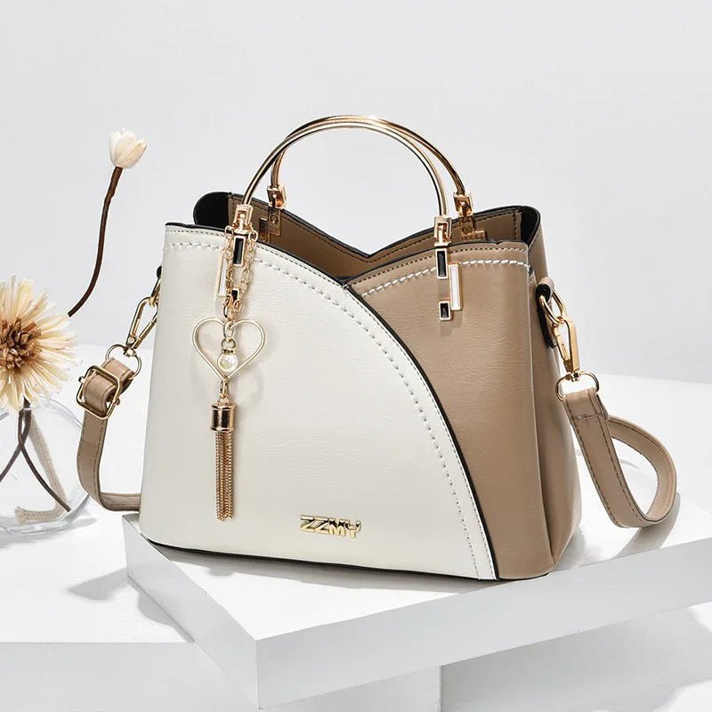 The Vivelle Signature Handbag in Wit Kaki - Finn Jules