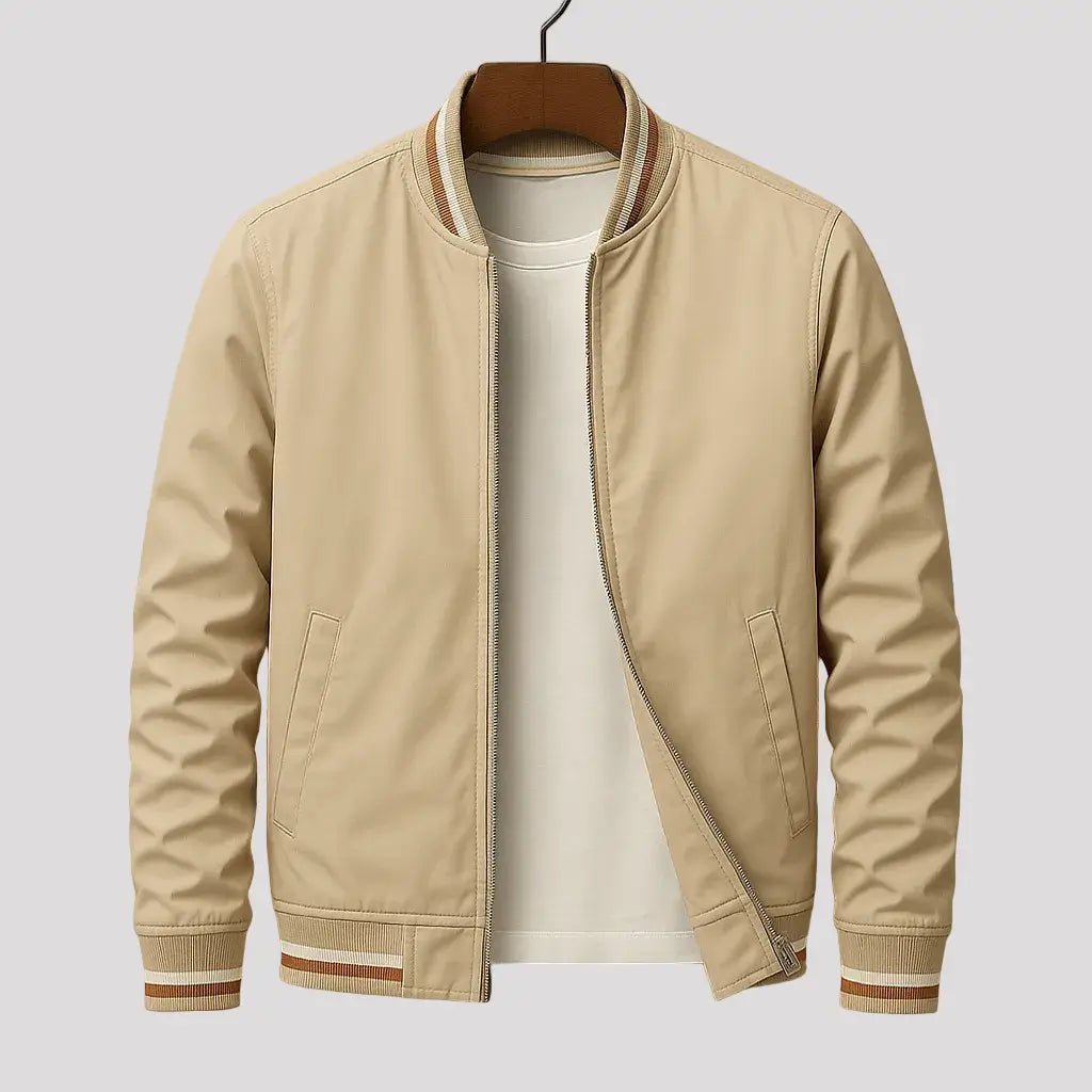 Bomberjack Heren - Sportief Casual — Lars in Beige - Finn Jules