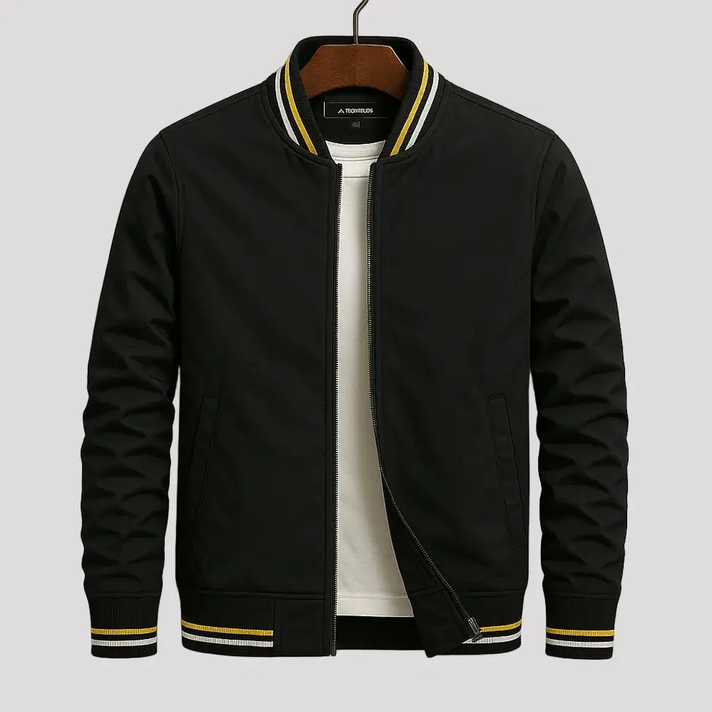 Bomberjack Heren - Sportief Casual — Lars in Zwart - Finn Jules