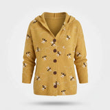 Cardigan Dames - Comfortabel Knoopvest Met Print — Liv in Geel - Finn Jules