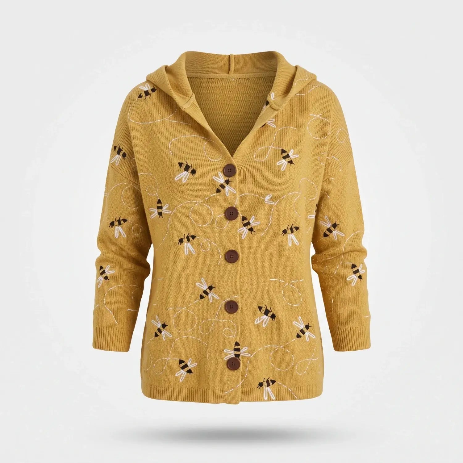 Cardigan Dames - Comfortabel Knoopvest Met Print — Liv in Geel - Finn Jules