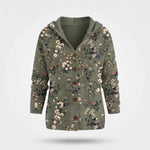 Cardigan Dames - Comfortabel Knoopvest Met Print — Liv in Lichtgeel - Finn Jules