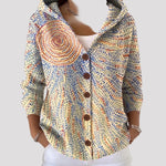 Cardigan Dames - Comfortabel Knoopvest Met Print — Liv in Poederroze - Finn Jules