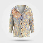 Cardigan Dames - Comfortabel Knoopvest Met Print — Liv in Poederroze - Finn Jules