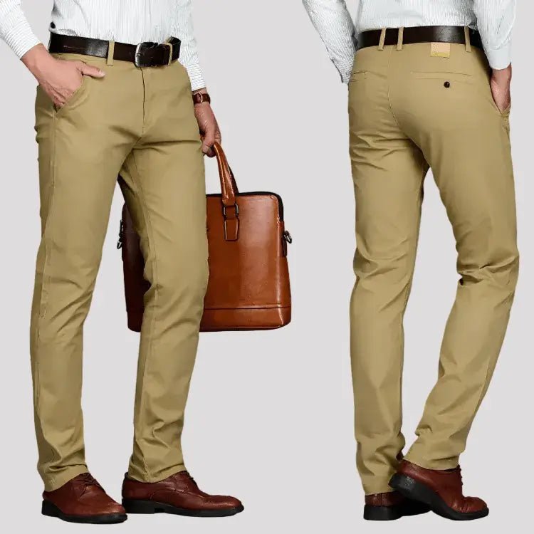 Chino Broek Heren - Slim Fit Stretch Pantalon — Abe in Beije - Finn Jules