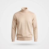 Monte Carlo Cashmere Turtleneck in Beige - Finn Jules