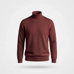Monte Carlo Cashmere Turtleneck in Wijnrood - Finn Jules