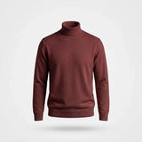 Monte Carlo Cashmere Turtleneck in Wijnrood - Finn Jules