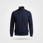 Monte Carlo Cashmere Turtleneck in Marineblauw - Finn Jules