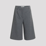 Culotte Dames - Grijze Nette Bermuda Broek — Iris in Grijs - Finn Jules