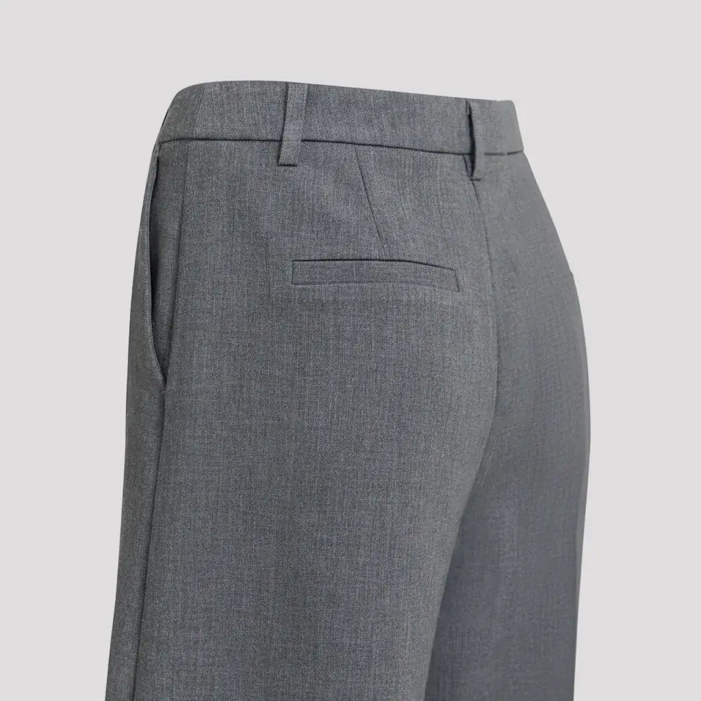 Culotte Dames - Grijze Nette Bermuda Broek — Iris in Grijs - Finn Jules