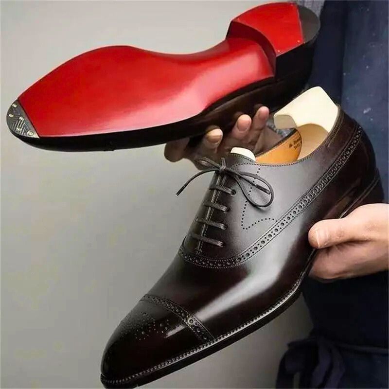 Oxford Brogue in Zwart - Finn Jules