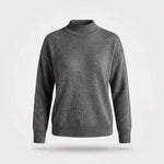 Gebreide Coltrui Dames - Elegante Warme Wintertrui - Sophie in Donkergrijs - Finn Jules