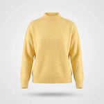 Gebreide Coltrui Dames - Elegante Warme Wintertrui - Sophie in Geel - Finn Jules