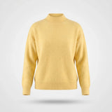 Gebreide Coltrui Dames - Elegante Warme Wintertrui - Sophie in Geel - Finn Jules